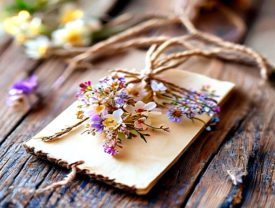Enhanced finished Dried Flower Soap Tag finished project photo