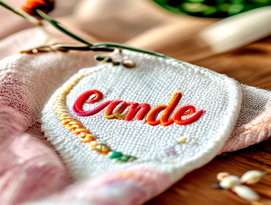 Enhanced finished Embroidered Name Patch finished project photo