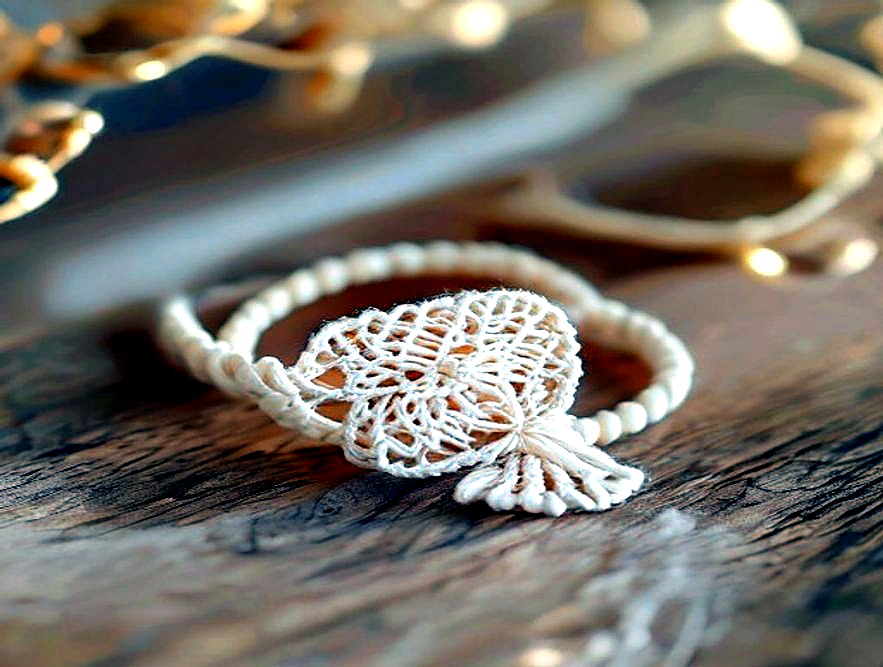 Enhanced finished Macramé Wish Bracelet finished project photo