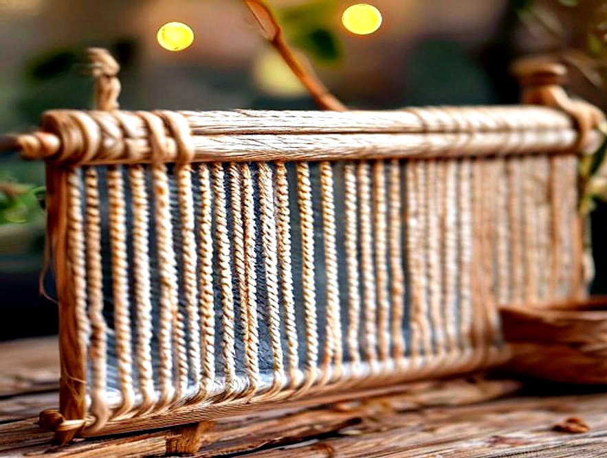 Enhanced finished Nature Stick Loom finished project photo