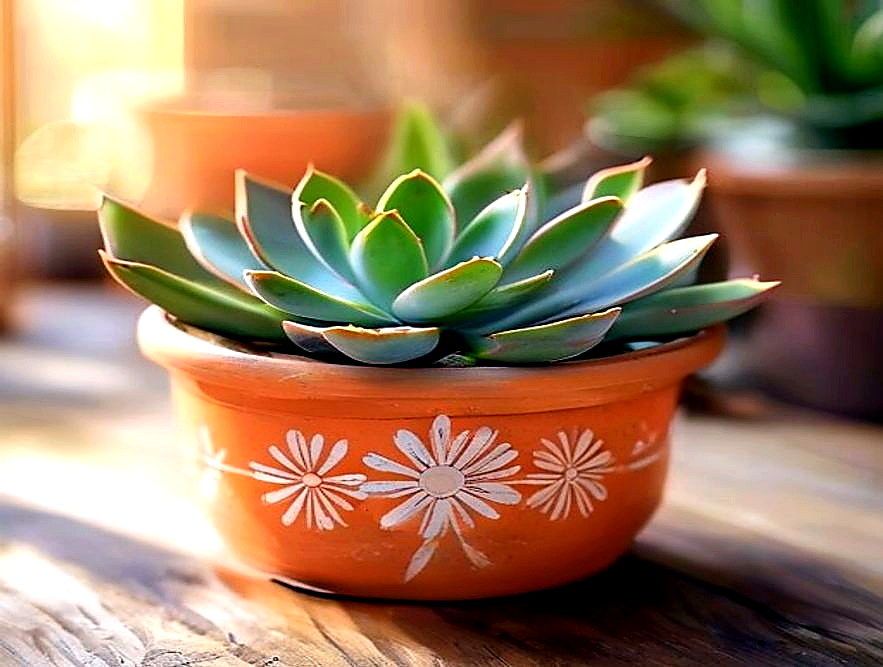 Enhanced finished Painted Plant Pot Band finished project photo