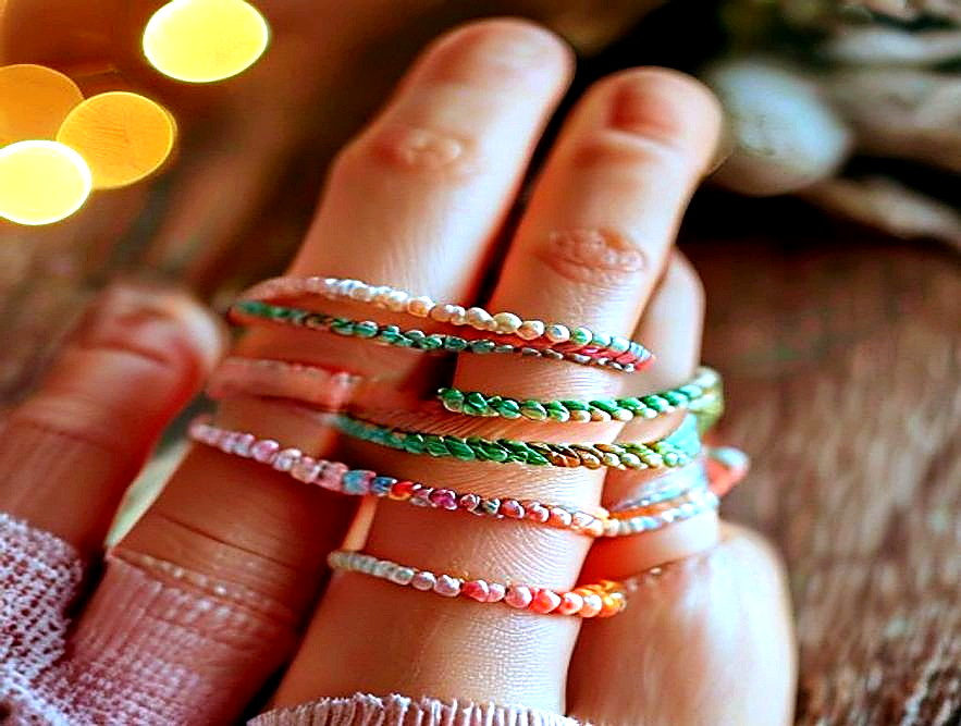 Enhanced finished Stretch Ring Stack finished project photo