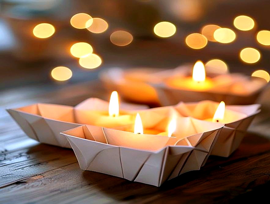 Enhanced finished Tea-Light Paper Tray finished project photo